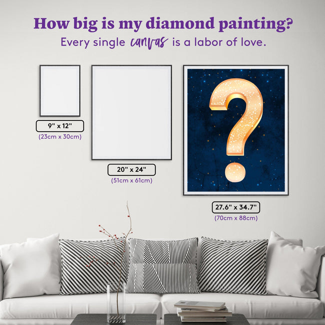 Diamond Painting Mystery Kit - Fantasy (Animal) 27.6" x 34.7" (70cm x 88cm) / Square With 30 Colors Including 3 ABs / 96,673