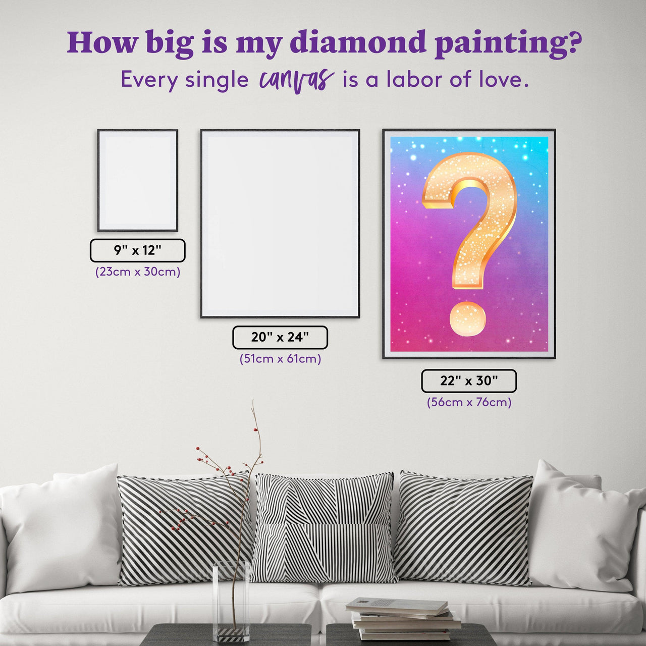 Diamond Painting Mystery Kit - Fantasy 22" x 30" (56cm x 76cm) / Square With 39 Colors Including 4 ABs / 68,320