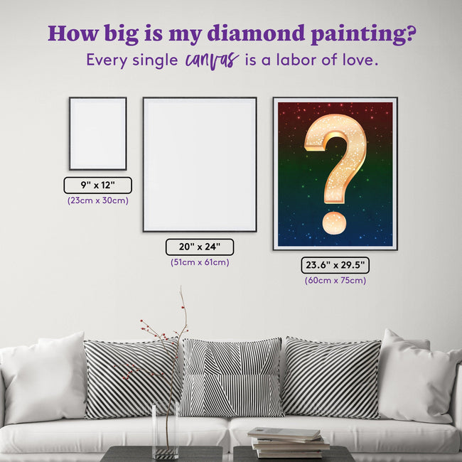 Diamond Painting Mystery Kit - Fantasy (Tropical) 23.6" x 29.5" (60cm x 75cm) / Square with 56 Colors including 3 ABs and 1 Fairy Dust Diamonds / 72,240