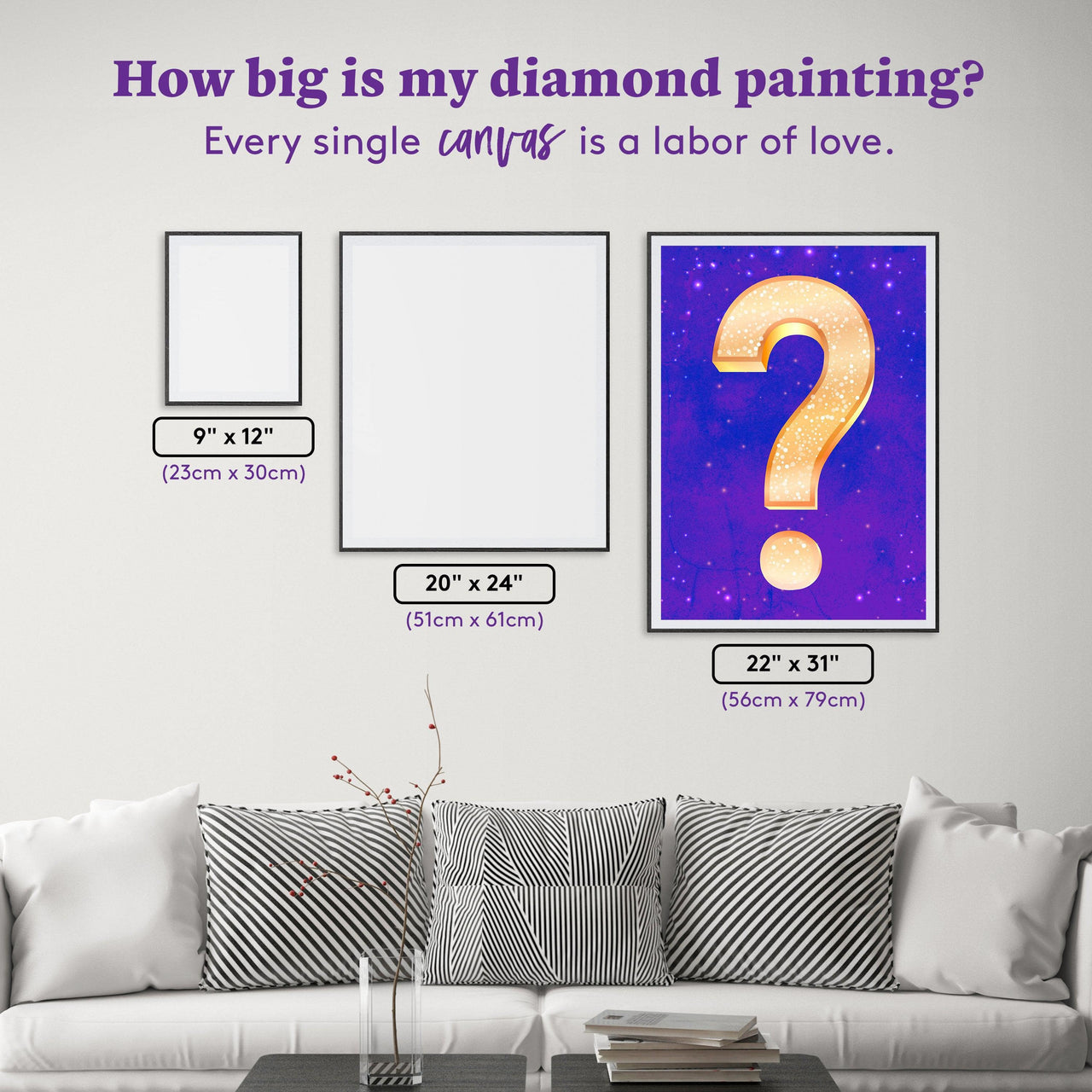 Diamond Painting Mystery Kit - Fantasy (Variety) 22" x 31" (56cm x 79cm) / Square With 48 Colors Including 4 ABs / 68,952
