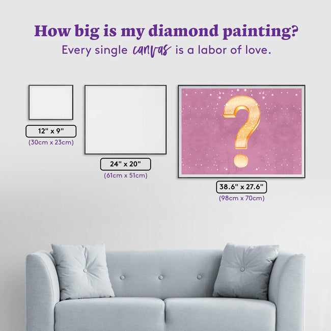 Diamond Painting Mystery Kit - Floral 38.6" x 27.6" (98cm x 70cm) / Square with 67 Colors including 4 ABs / 110,433