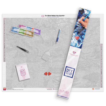 Diamond Painting Mystery Kit - Landscape 37.0" x 27.6" (94cm x 70cm) / Square with 66 Colors including 6 ABs / 103,321