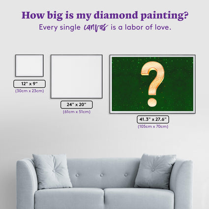 Diamond Painting Mystery Kit - Landscape 41.3" x 27.6" (105cm x 70cm) / Square With 54 Colors Including 3 ABs / 115,232