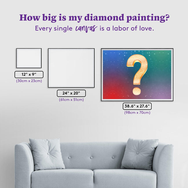 Diamond Painting Mystery Kit - Landscape 38.6" x 27.6" (98cm x 70cm) / Square with 67 Colors including 4 ABs / 110,433