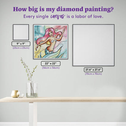 Diamond Painting New Friends 22" x 22" (56cm x 56cm) / Square with 46 Colors including 4 ABs / 48,841