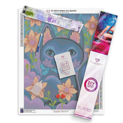 Diamond Painting Night Garden 22" x 28″ (56cm x 71cm) / Round with 34 Colors including 2 ABs / 50544