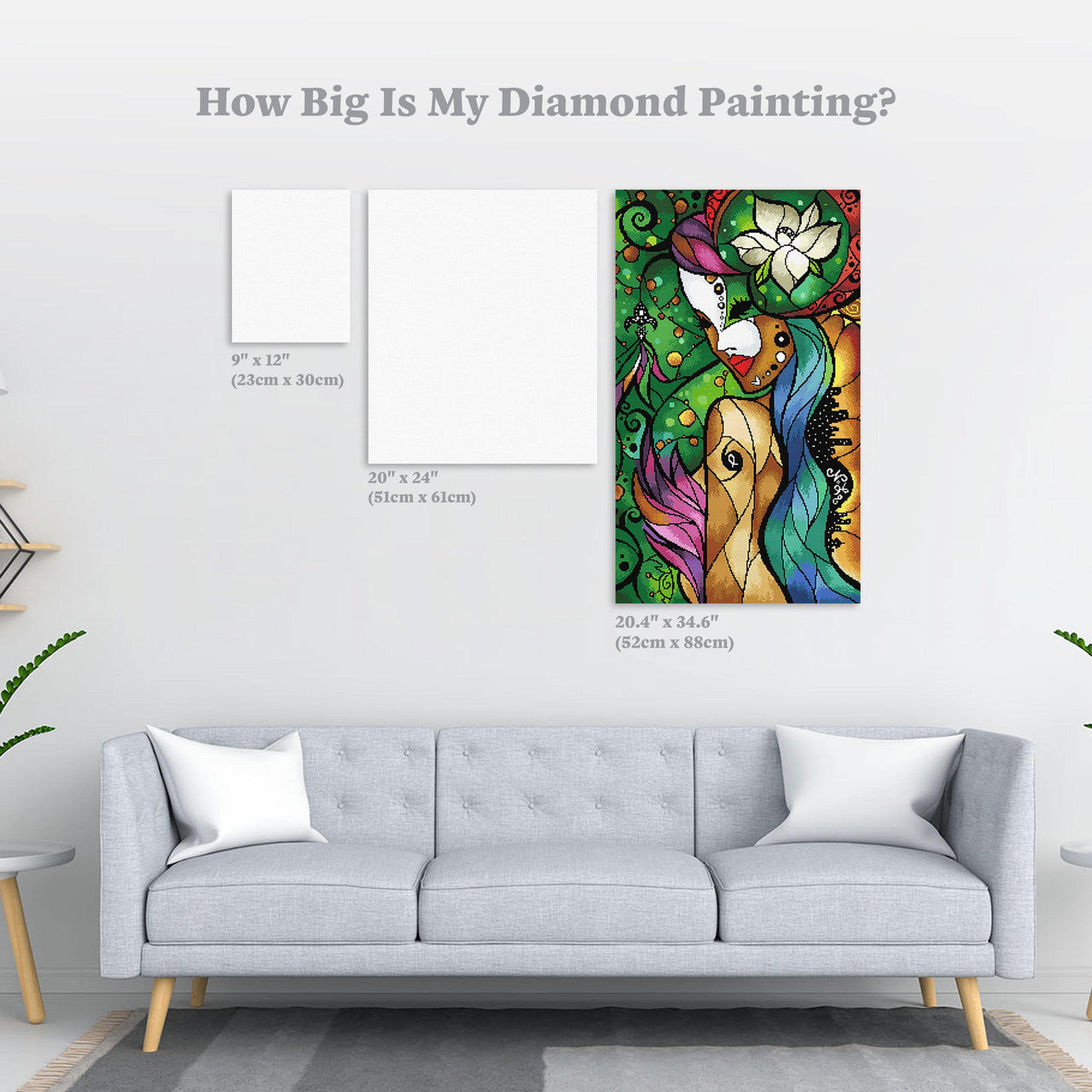 Diamond Painting Nola 20.4″ x 34.6″ (52cm x 88cm) / Square With 53 Colors