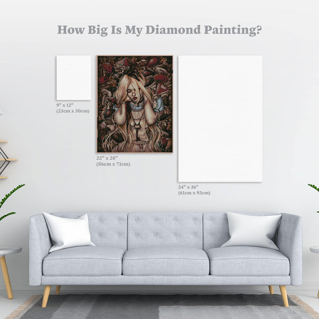 Diamond Painting Not Your Alice 22" x 28″ (56cm x 71cm) / Round with 34 Colors including 1 AB / 30,446