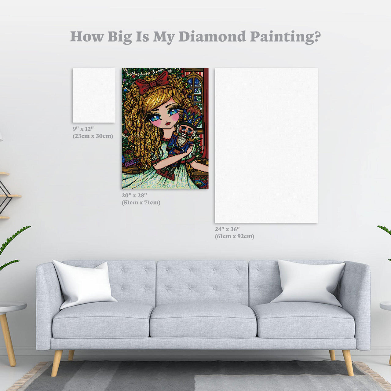 Diamond Painting Nutcracker 20" x 28″ (51cm x 71cm) / Square with 46 Colors including 3 ABs