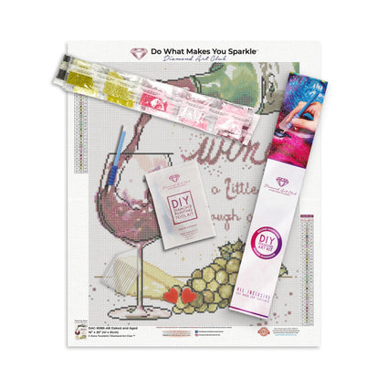 Diamond Painting Oaked and Aged 16" x 20″ (41cm x 51cm) / Round with 32 Colors including 2 ABs / 25,920