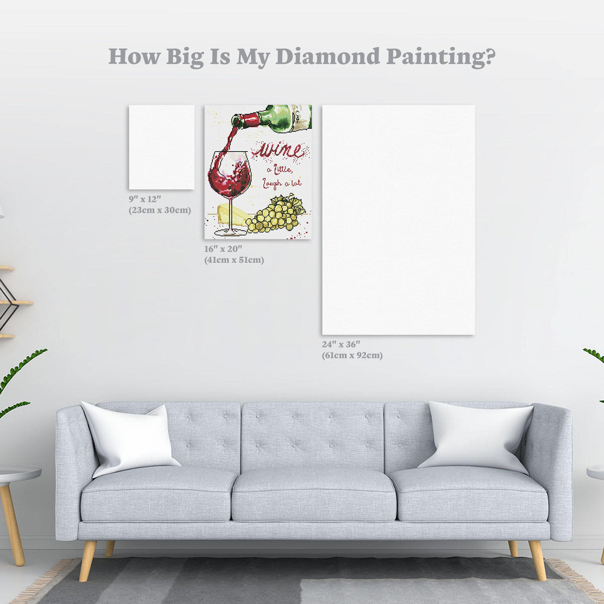 Diamond Painting Oaked and Aged 16" x 20″ (41cm x 51cm) / Round with 32 Colors including 2 ABs / 25,920