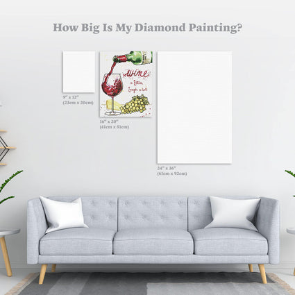 Diamond Painting Oaked and Aged 16" x 20″ (41cm x 51cm) / Round with 32 Colors including 2 ABs / 25,920