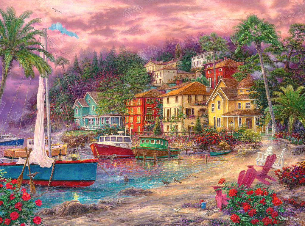 On Golden Shores — 29.1″ x 21.6" Square 48 Colors Including 3 ABs 62 856