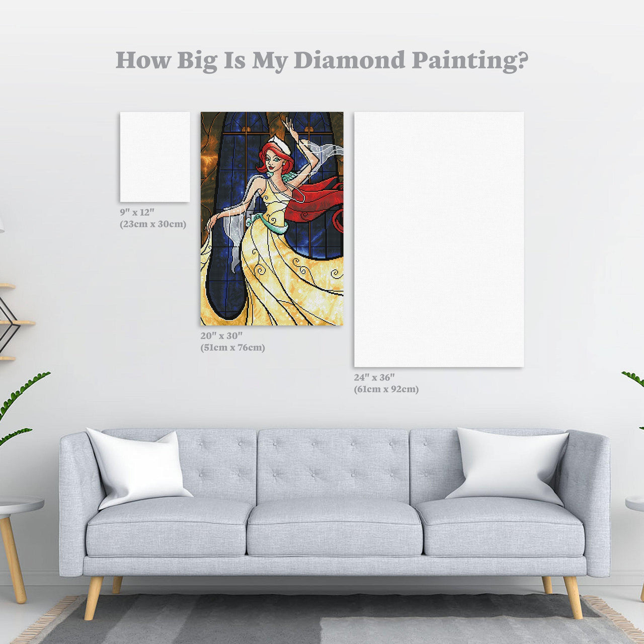 Diamond Painting Once Upon a December 20" x 30″ (51cm x 76 cm) / Round with 40 Colors Including 1 AB / 48,600
