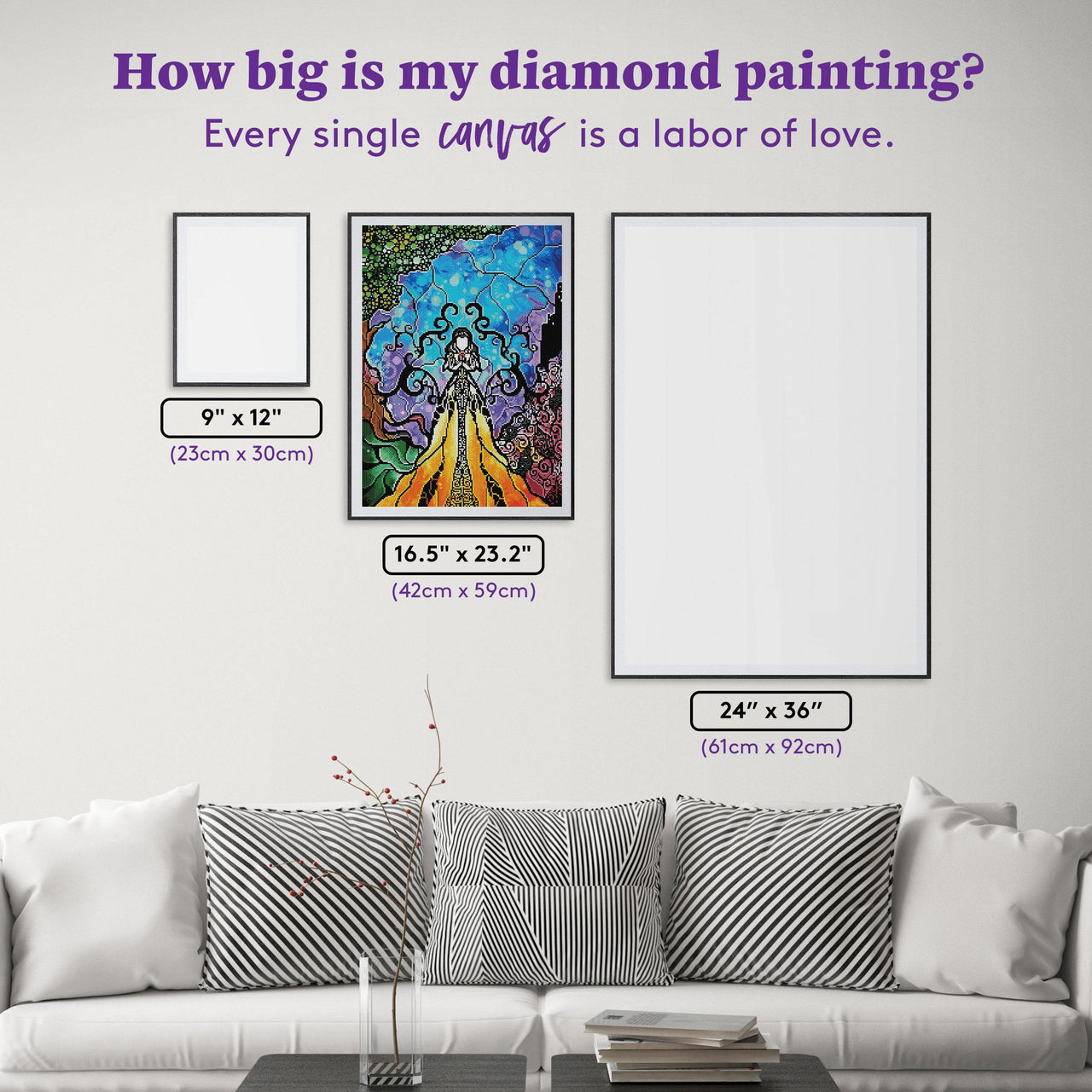Diamond Painting One Little Bite 16.5" x 23.2" (42cm x 59cm) / Square With 33 Colors / 38,280