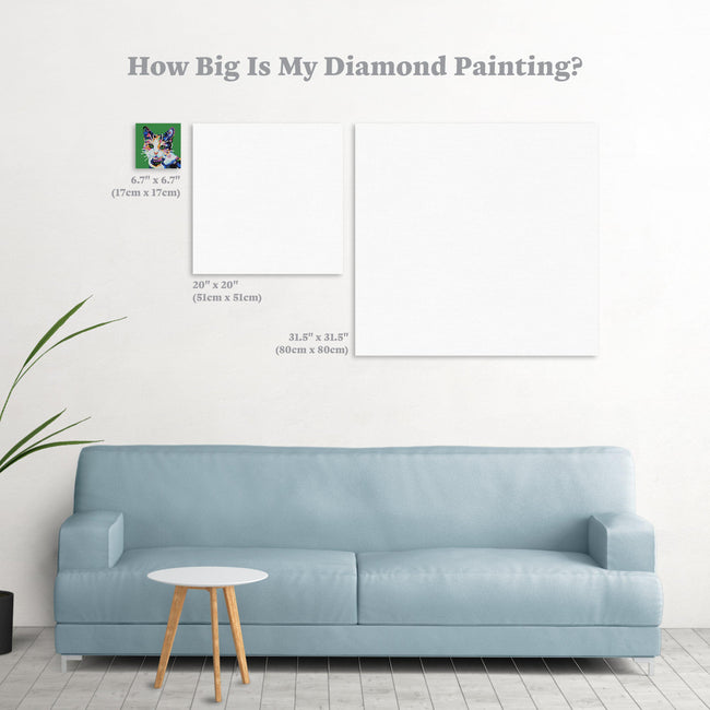 Diamond Painting Oreo 6.7″ x 6.7″ (17cm x 17cm) / Round With 20 Colors including 1 AB