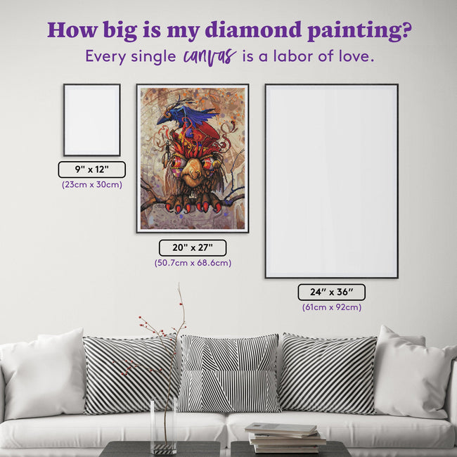 Diamond Painting OTTIS - Who R U? 20" x 27" (50.7cm x 68.9cm) / Round with 54 Colors including 4 ABs / 44,526