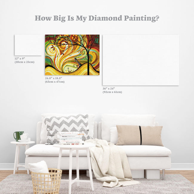 Diamond Painting Out West 18.5" x 24.8″ (47cm x 63cm) / Square With 36 Colors Including 3 ABs / 45,880