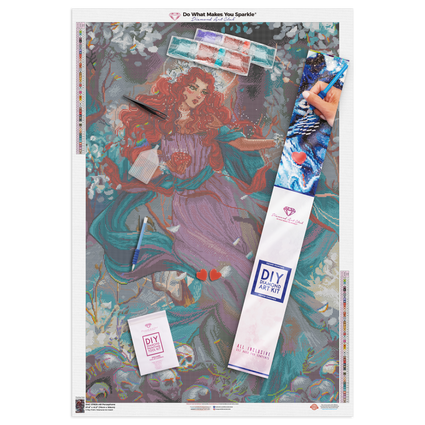Diamond Painting Persephone 27.6" x 41.3" (70cm x 105cm) / Square with 54 Colors including 4 ABs / 115,232