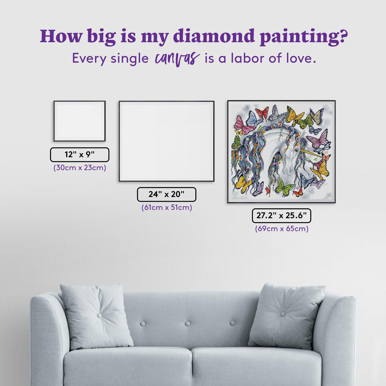 Diamond Painting Petal 27.2" x 25.6" (69cm x 65cm) / Square with 51 Colors including 3 ABs / 72,297