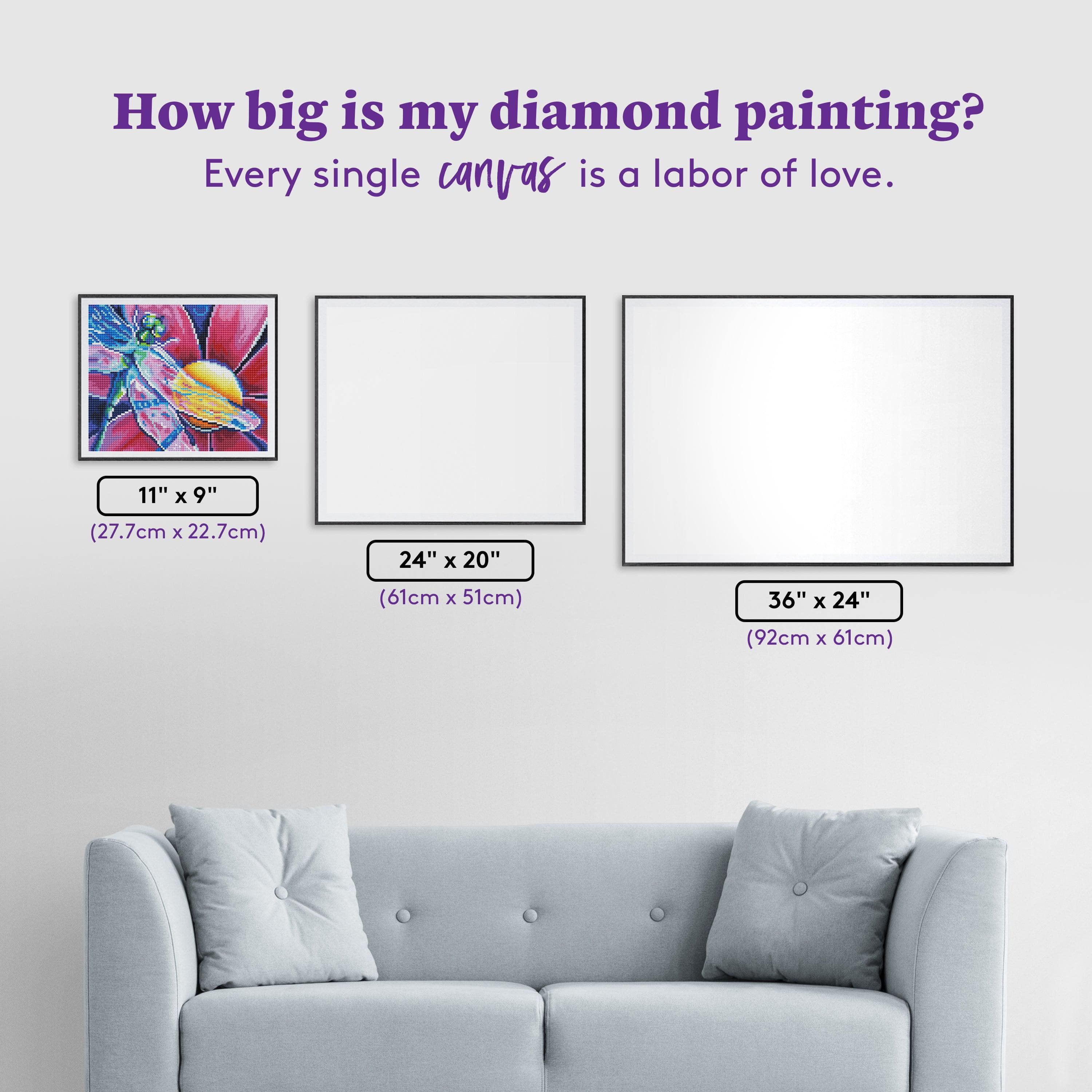 Pink Daisy Dragonfly – Diamond Art Club