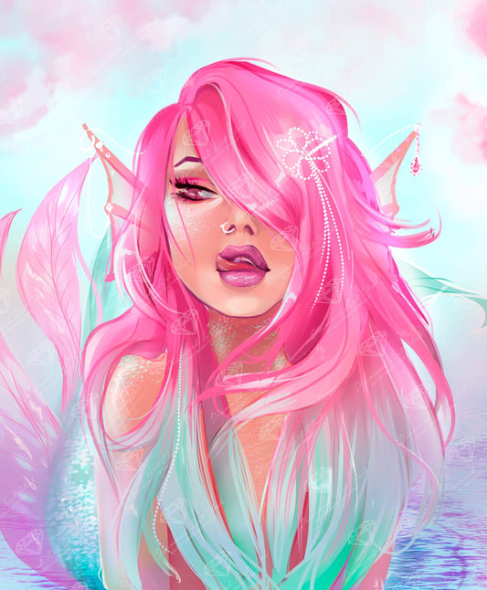 Pink Mermaid – Diamond Art Club