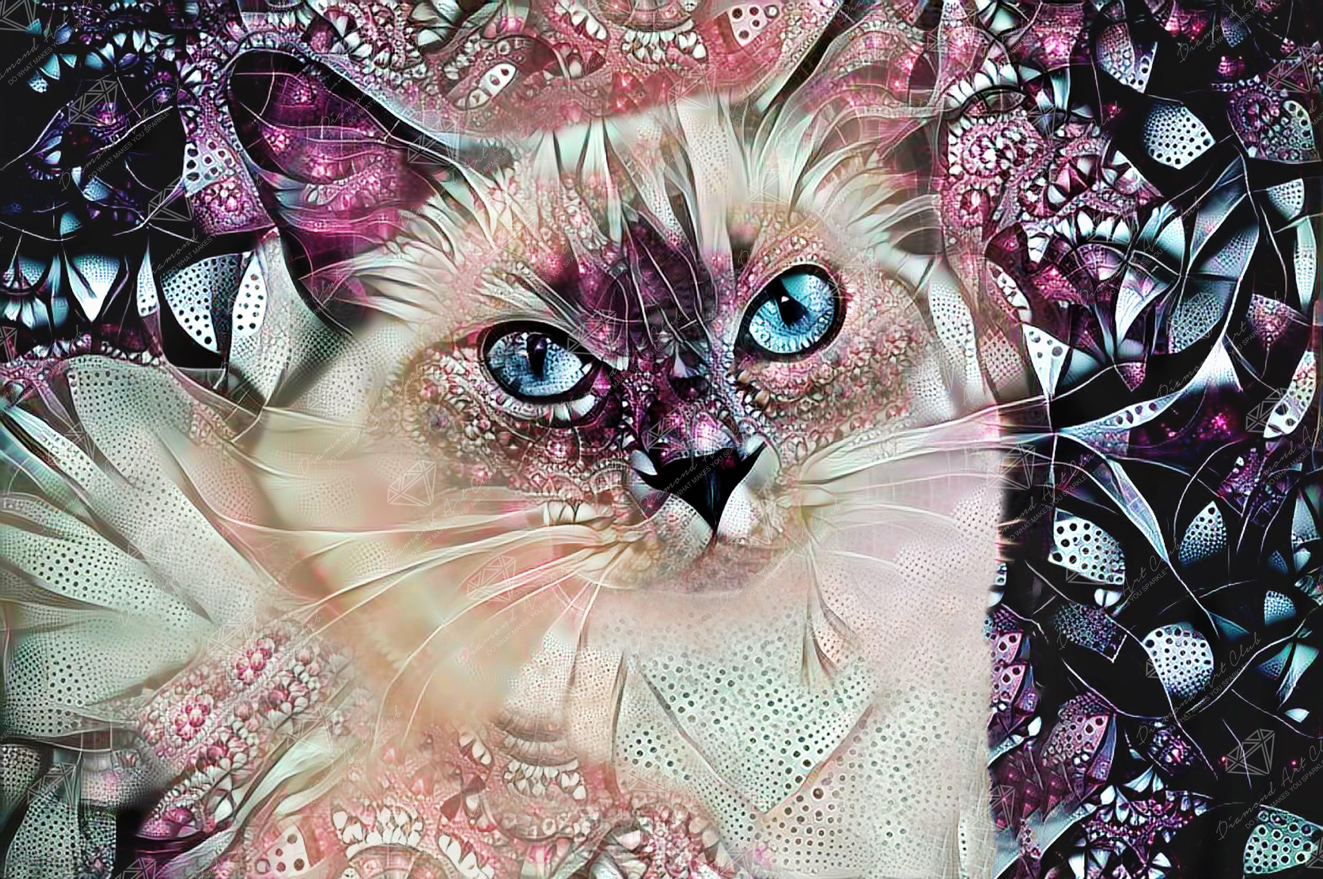 Cat in Meadow - Diamond Art World