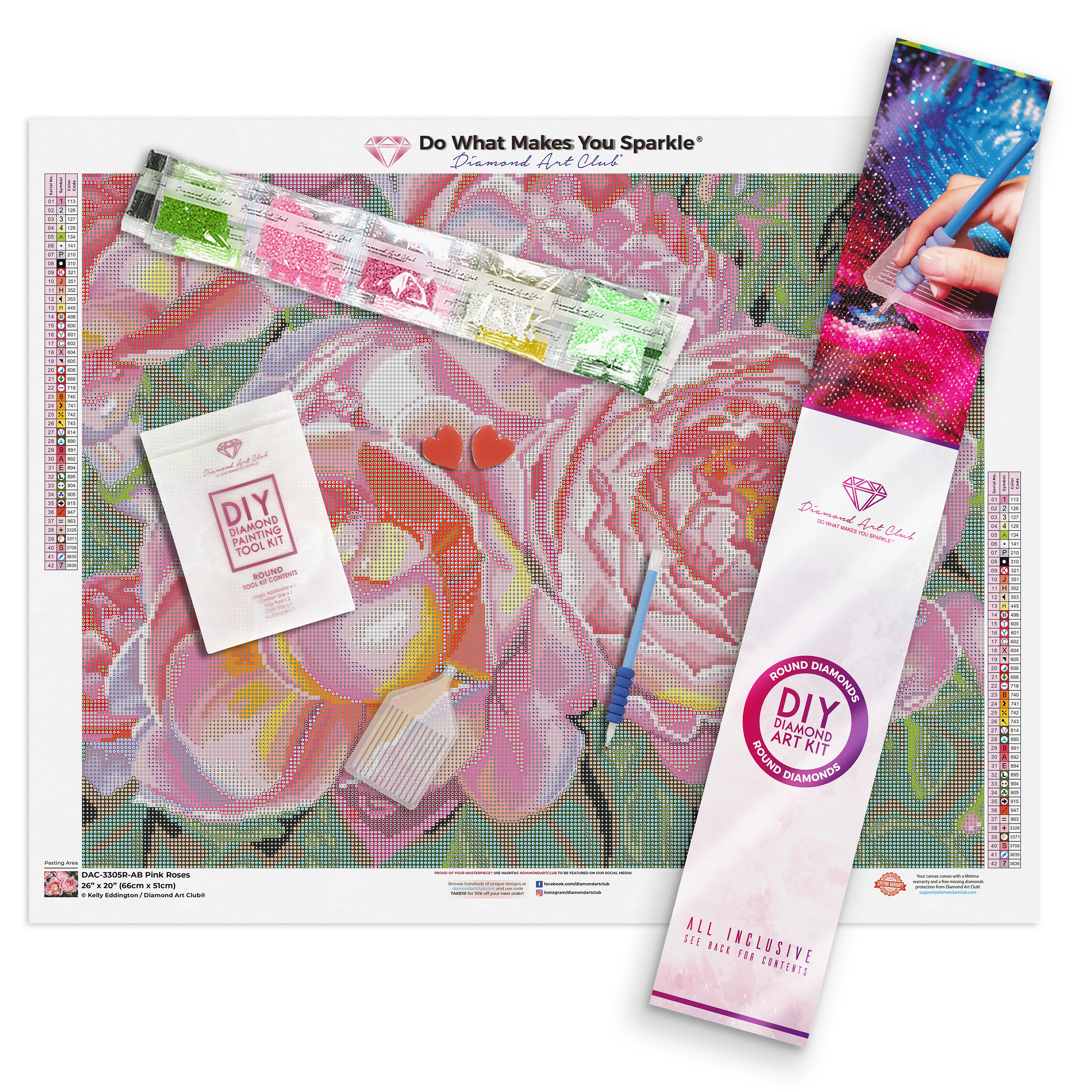 Pink Flower Diamond Painting Kit - DIY – Diamond Painting Kits