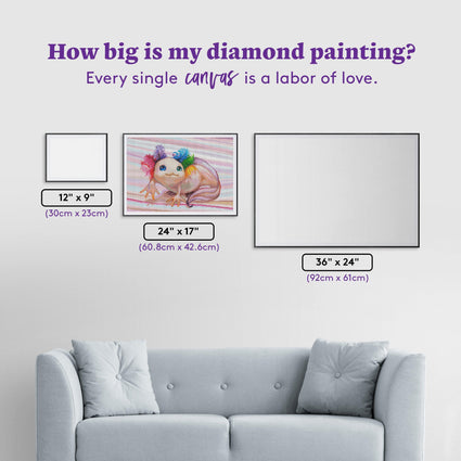 Diamond Painting Pinkie Pie 24" x 17" (60.8cm x 42.6cm) / Round with 62 Colors including 5 ABs / 32,984