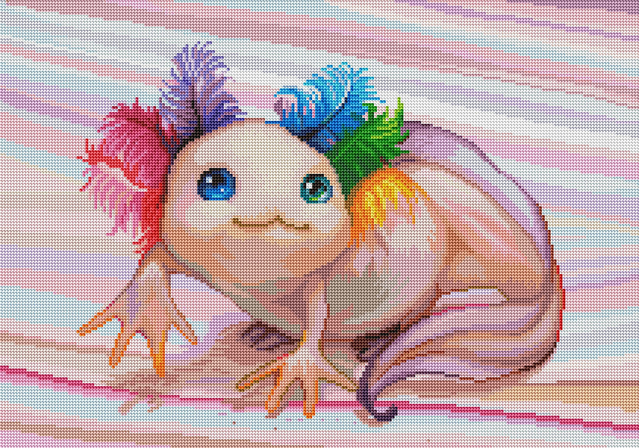 Diamond Painting Pinkie Pie 24" x 17" (60.8cm x 42.6cm) / Round with 62 Colors including 5 ABs / 32,984