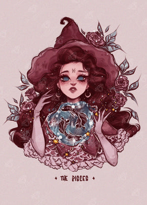 Diamond Painting Pisces 20" x 28" (51cm x 71cm) / Square with 30 Colors including 5 ABs / 56,481