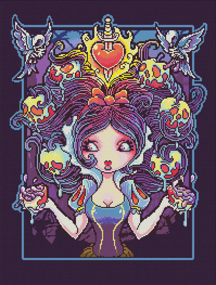 Diamond Painting Poisoned 22" x 29″ (56cm x 74cm) / Round with 31 Colors including 2 ABs / 52,337