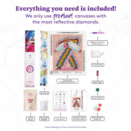 Diamond Painting Pride 13" x 16" (33cm x 41cm) / Round With 33 Colors Including 6 ABs / 16,965