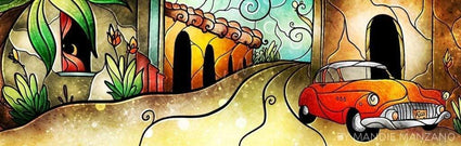 Diamond Painting Que Rico Siren Round With Aurora Borealis Accents / 21.7" x 68.5" (55cm x 174cm) / 33 Colors including 1 AB