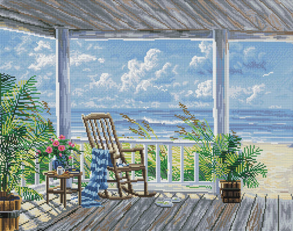 Diamond Painting Quiet Time 28" x 22" (71cm x 56cm) / Round with 50 Colors including 5 ABs / 50,148