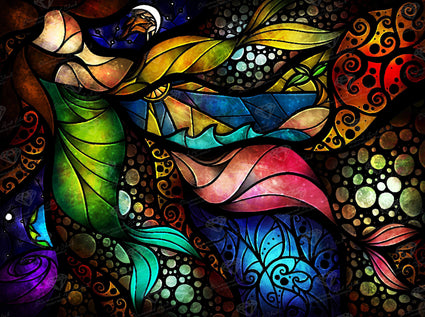 Diamond Painting Read Me A Bedtime Story 19.7" x 26.4" (50cm x 67cm) / Round With 49 Colors including 1 AB / 41,949