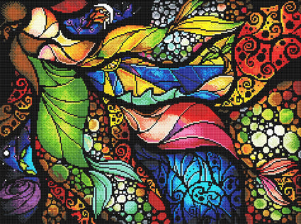 Diamond Painting Read Me A Bedtime Story 19.7" x 26.4" (50cm x 67cm) / Round With 49 Colors including 1 AB / 41,949