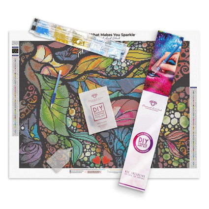 Diamond Painting Read Me A Bedtime Story 19.7" x 26.4" (50cm x 67cm) / Round With 49 Colors including 1 AB / 41,949