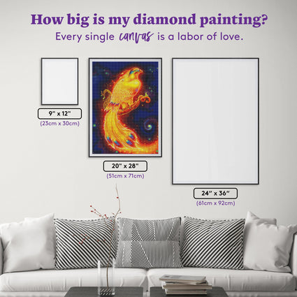 Diamond Painting Rebirth Awaits 20" x 28" (51cm x 71cm) / Square With 41 Colors Including 4 ABs / 56,481