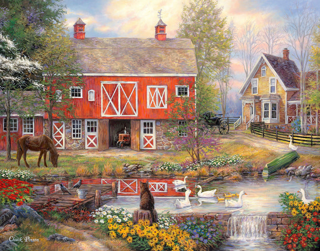 Diamond Painting Reflections On Country Living 22" x 28″ (56cm x 71cm) / Square With 38 Colors Including 2 ABs / 61,600