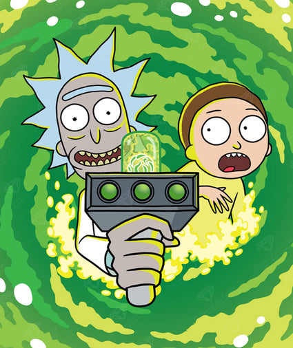Pink Floyd Rick And Morty - 5D Diamond Painting - DiamondByNumbers - Diamond  Painting art