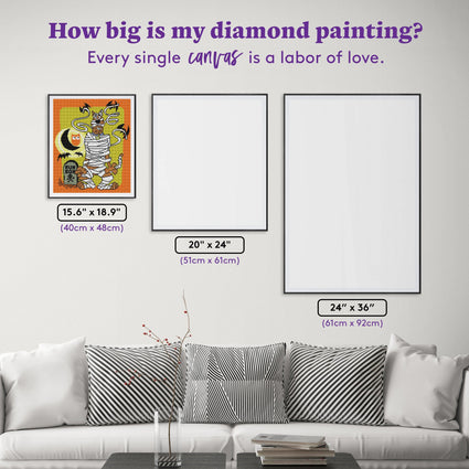 Diamond Painting Ruh Roh™ 15.6" x 18.9" (40cm x 48cm) / Round with 10 Colors including 1 AB / 24,111