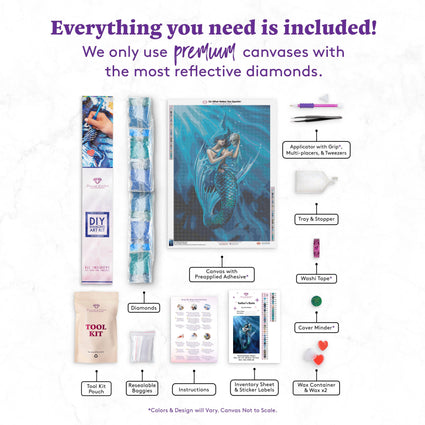 Diamond Painting Sailor‘s Ruin 22" x 31" (55.8cm x 78.7cm) / Square with 47 Colors and 2 ABs / 70,784