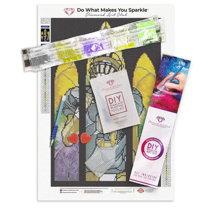 Diamond Painting Saint Breeze 12.6" x 19.3" (32cm x 49cm) / Round With 30 Colors including 2 ABs / 19,548