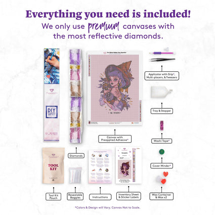 Diamond Painting Scorpio 20" x 28" (51cm x 71cm) / Square with 33 Colors including 4 ABs / 56,481