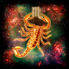 Diamond Painting Scorpio 22" x 22" (55.8cm x 55.8cm) / Square with 54 Colors including 2 ABs and 1 Special Diamonds / 49,916