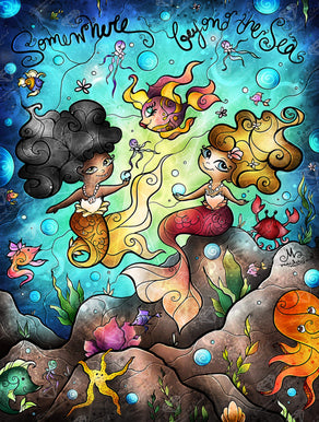 Diamond Painting Sea Buddies 21.7" x 28.7" (55cm x 73cm) / Round With 44 Colors including 2 ABs / 50,314