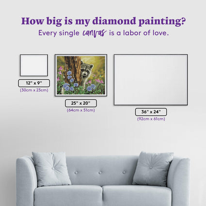 Diamond Painting Secret Admirer 25" x 20" (64cm x 51cm) / Round with 42 Colors including 3 ABs / 41,268
