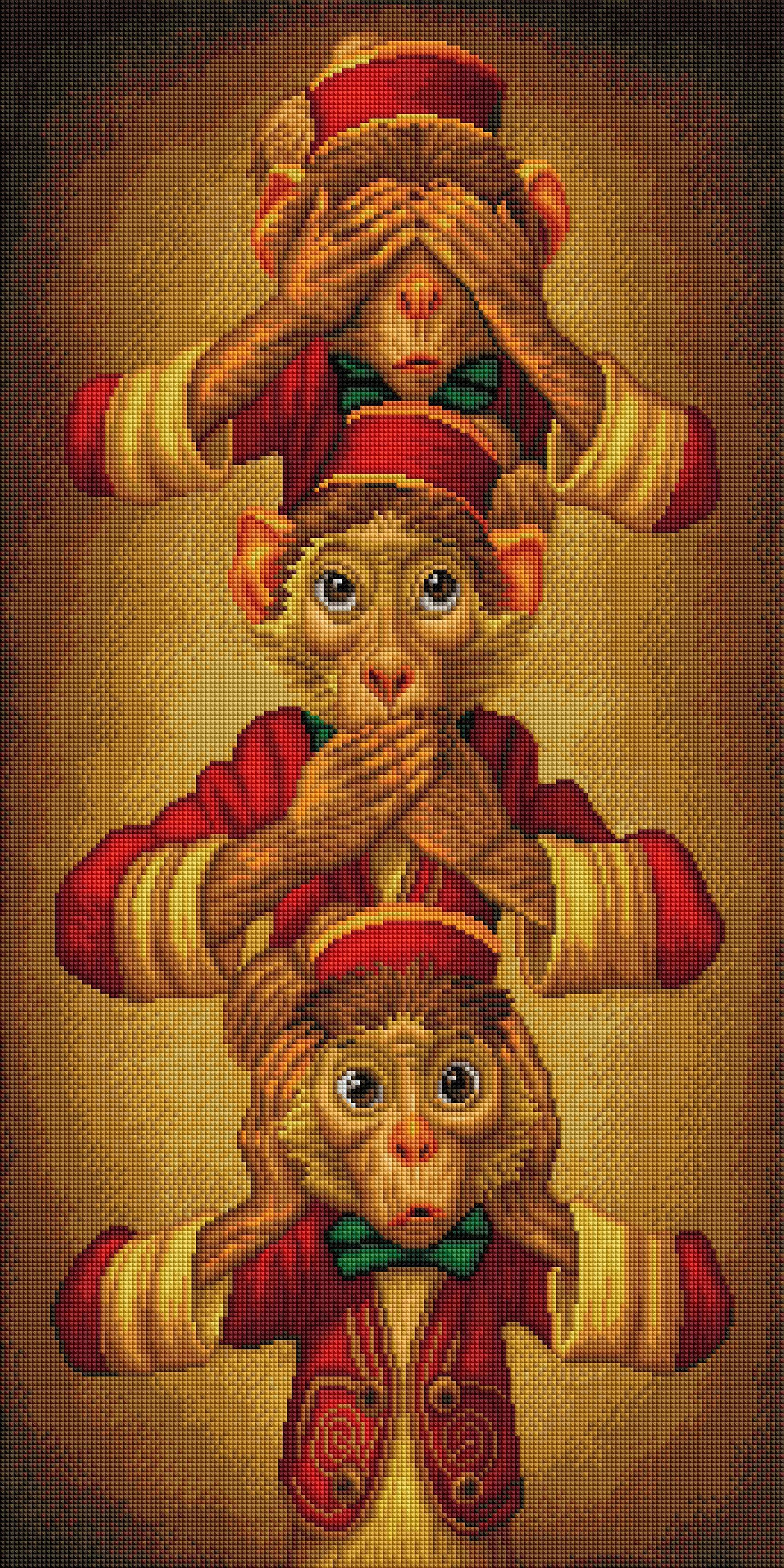 See No Evil, Speak No Evil, Hear No Evil – Diamond Art Club
