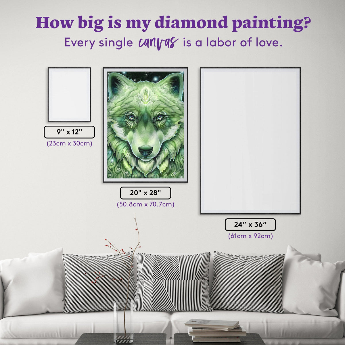Diamond Painting Seek the Lesson 20" x 28" (50.8cm x 70.7cm) / Square With 23 Colors Including 2 ABs and 1 Fairy Dust Diamonds / 57,936